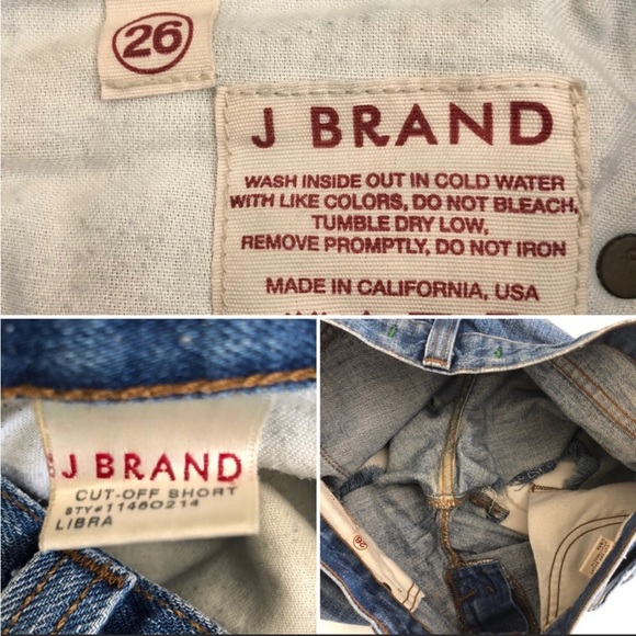 J BRAND l Sz 26 l Cut-Off Style Denim Shorts - Picture 6 of 6